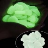 Pietricele fosforescente translucide care lumineaza verde, decorative, 3-5 cm - 1000 gr, ProCart