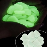Pietricele fosforescente translucide care lumineaza verde, decorative, 3-5 cm cantitate 1000 gr MultiMark GlobalProd, ProCart