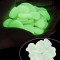Pietricele fosforescente translucide care lumineaza verde, decorative, 3-5 cm - 1000 gr
