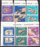 Ecuador 1966 cosmos MI 1208-1213 per tete beche MNH, Nestampilat