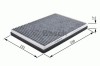 Filtru polen / aer habitaclu OPEL AGILA (A) (H00) (2000 - 2007) BOSCH 1 987 432 066