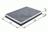 Filtru polen / aer habitaclu OPEL AGILA (A) (H00) (2000 - 2007) BOSCH 1 987 432 066