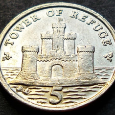 Moneda exotica 5 PENCE - ISLE OF MAN, anul 2007 * cod 2394