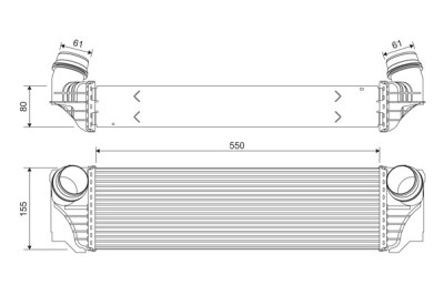 VALEO 818367 Intercooler, compresor foto