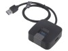 Hub USB 4 Porturi USB 2.0/3.0 Negru, Vention