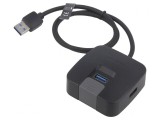 Hub USB 4 Porturi USB 2.0/3.0 Negru