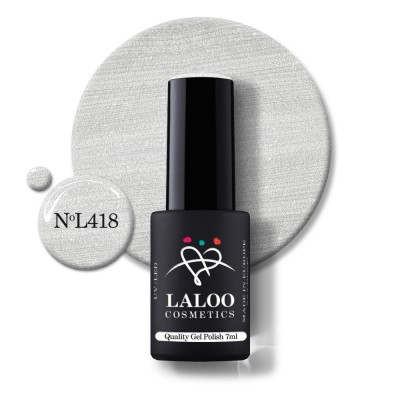 418 Pearl White | Laloo gel polish 7ml foto