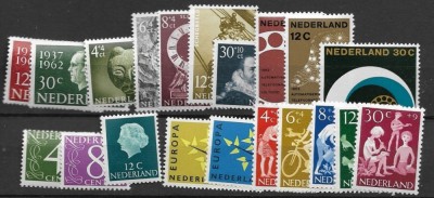 C5357 - Olanda 1962 - anul complet,timbre nestampilate MNH foto