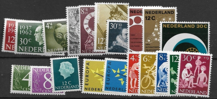 C5357 - Olanda 1962 - anul complet,timbre nestampilate MNH