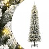 VidaXL Brad de Crăciun artificial 150 LED-uri și zăpadă, 120 cm