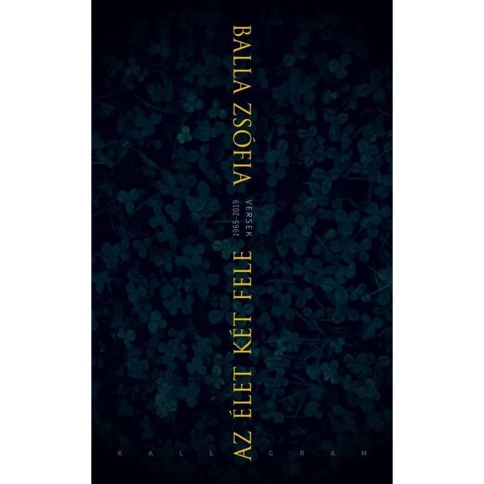 Az &eacute;let k&eacute;t fele - Versek 1965-2019 - Balla Zs&oacute;fia