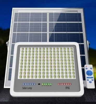 Proiector Solar 200w IP 66 cu panou solar foto