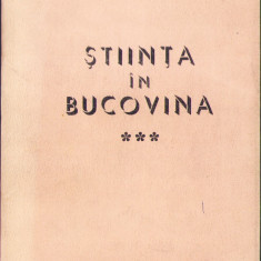 HST C6610 Știința în Bucovina. Ghid bibliografic, volumul III, Suceava, 1984