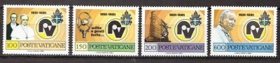 Vatican 1981 - Vatican Radio, serie neuzata foto
