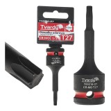 Cheie tubulara de impact TORX 1 / 2&quot;, T25, Cr-Mo, Tvardy T00216-25