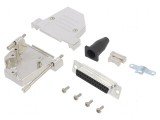 Adaptor D-Sub PIN: 25 mamă &icirc;n unghi 45&deg; - gold flash