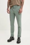 HUGO pantaloni barbati, culoarea verde, mulata, 50532994