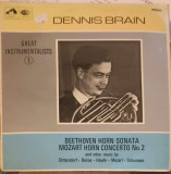 Disc vinil, LP. BEETHOVEN HORN SONATA MOZART HORN CONCERTO NR.2-DENNIS BRAIN