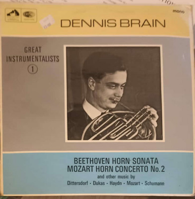 Disc vinil, LP. BEETHOVEN HORN SONATA MOZART HORN CONCERTO NR.2-DENNIS BRAIN foto