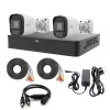 Kit de supraveghere Uniview cu 2 camere 5 MP, Audio, Infrarosu 20m, DVR Hibrid cu 4 canale 5MP, accesorii SafetyGuard Surveillance