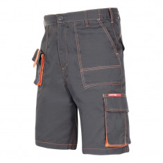 Pantaloni lucru scurt mediu-gros, 7 buzunare, talie ajustabila cu elastic, cusaturi duble, marime XL