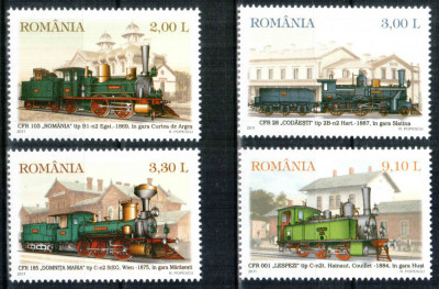 Romania 2011, LP 1912, Locomotive, seria, MNH! LP 20,90 lei foto