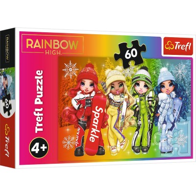 Puzzle Trefl 60 Rainbow High Papusile Jucause foto