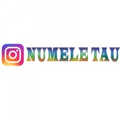 Sticker Instagram Personalizat Cu Numele Tau