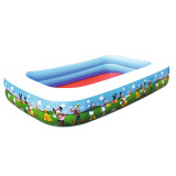 Piscina gonflabila Mickey Mouse, 262 x 175 x 51 cm, 6 ani+, Intex