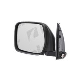 Oglinda exterioara Toyota Hi-Ace, 08.1906, Toyota Hi-Ace, 01.20, partea Stanga, culoare sticla crom, sticla convexa, cu carcasa neagra grunduita,