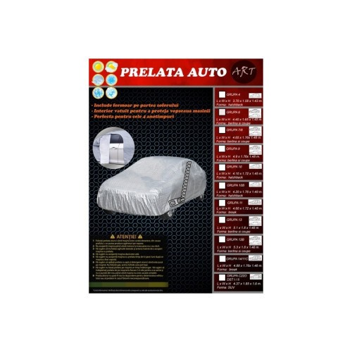 Prelata auto GRUPA 20 LUX compatibil SUV / VAN Dimensiuni: 4.6x1.75x1.45m Automotive TrustedCars