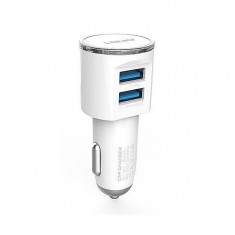 Incarcator Auto Bricheta premium 3.4 A Fast Charge-2 Porturi USB+Cablu Micro USB foto