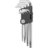 Vorel 56477 - Set imbusuri 2-10 mm 9 bucati cap sferic