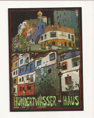 AT1 -Carte Postala-AUSTRIA- Viena, Hundertwasser Haus , necirculata foto