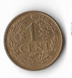 Moneda 1 cent 1960 - Suriname, cotatii ridicate!, Africa, Cupru (arama)