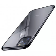 Husa de protectie pentru Iphone 11 Pro, din silicon, Gonga&reg; Negru