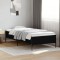 vidaXL Cadru de pat, negru, 90x190 cm, lemn prelucrat și metal 844986