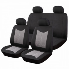Huse Scaune Auto Ford Ka - RoGroup Sueden-Polyester, pentru bancheta rabatabila, 9 Bucati foto