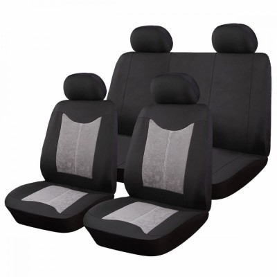 Huse Scaune Auto Ford C-Max - RoGroup Sueden-Polyester, pentru bancheta rabatabila, 9 Bucati foto
