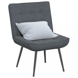 VidaXL Scaun de relaxare gri &icirc;nchis 64x74x84 cm catifea