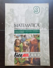 Matematică. Manual pentru clasa a 9-a - Paul Flondor, Octavian Stănășilă
