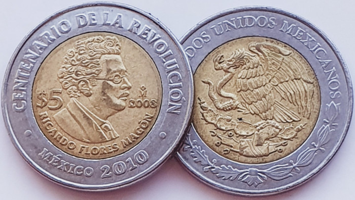 2066 Mexic 5 Pesos Ricardo Flores Mag&oacute;n km 903