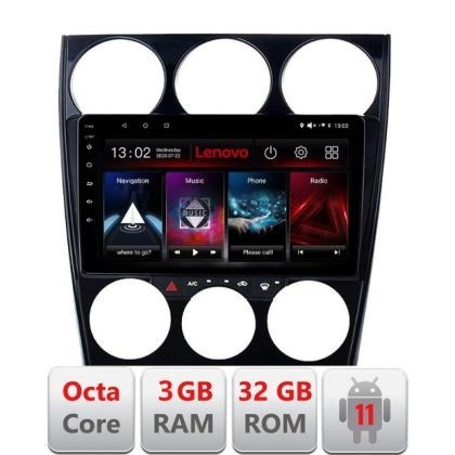 Navigatie Mazda 6 2004-2008 D-944 Octa Core cu Android Radio Bluetooth Internet GPS WIFI DSP 3+32 GB 4G KIT-944 LENOVO LITE CarStore Technology