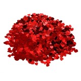Confetti Decorativ Inimioare Metalizate Rosii, 1.5x1.5 cm, 100g, CMCLASS