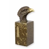 Cap de vultur-statueta din bronz cu soclu marmura YY-129