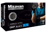 Manusi nitril Grip Misavan - negru - marimea L , 50 buc.