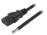 Cablu Alimentare IEC C13 PVC 3m Negru 10A 250V 3x1mm2