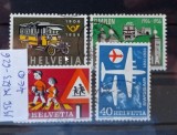 TS21 - Timbre serie - Elvetia - Helvetia 1956 Mi623-626, Stampilat