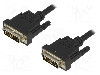 Cablu DVI - DVI, din ambele par&#355;i, DVI-D (24+1) mufa, 2m, negru, ASSMANN - AK-320108-020-S