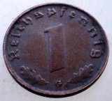 2.593 GERMANIA WWII 1 REICHSPFENNIG 1939 G